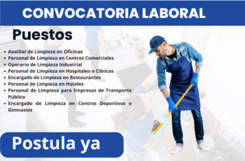 Únete a Nuestro Equipo de Limpieza: Oportunidades Disponibles para Personas Comprometidas y Responsables